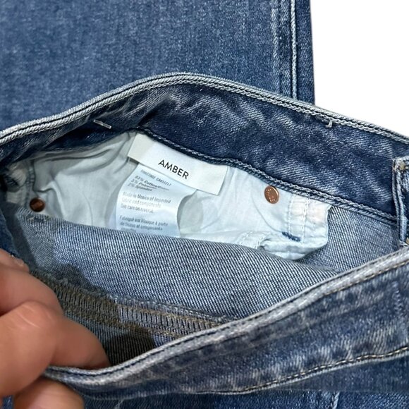 Paige Denim Amber Straight Jean Dark Wash - Picture 5 of 5